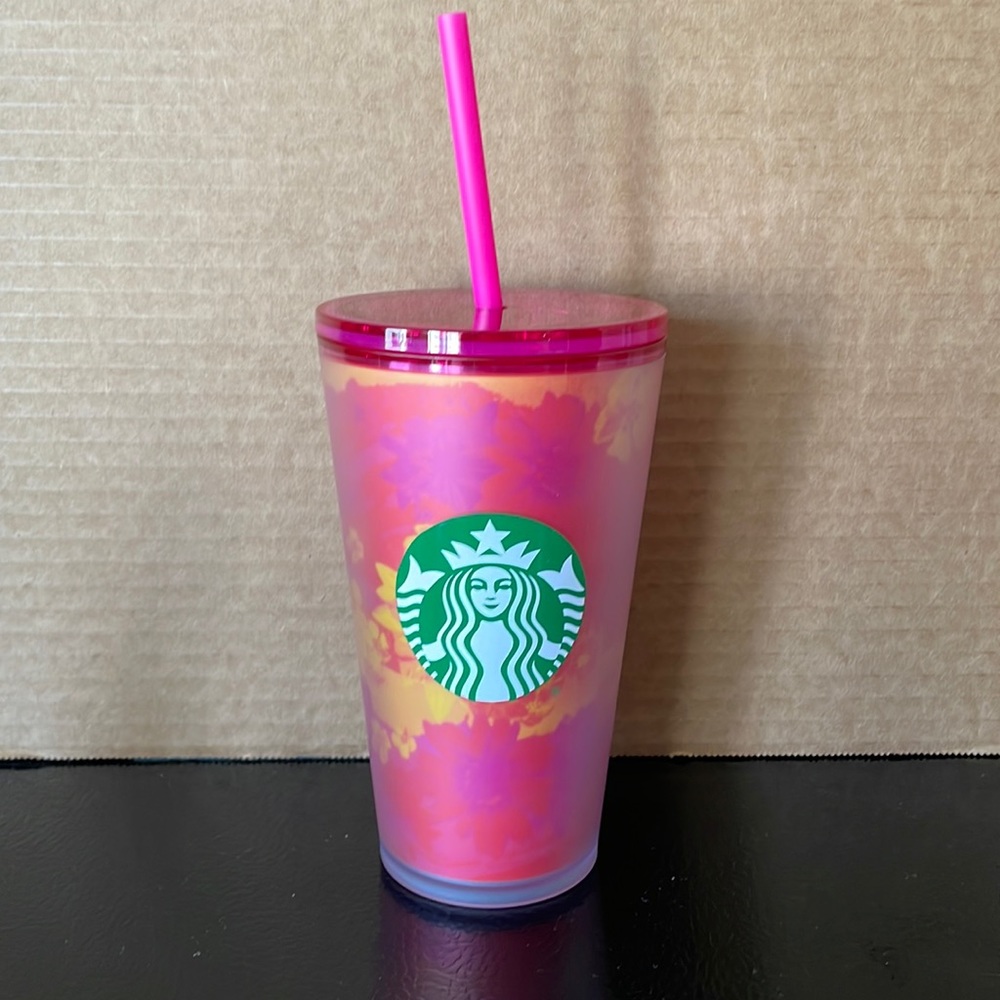 New. Starbucks 2022 Floral Summer Tumbler Grande